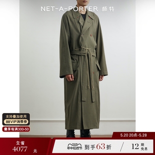 新品 MAGLIANO 早春男宽松配腰带棉质外套NAP PORTER颇特 NET