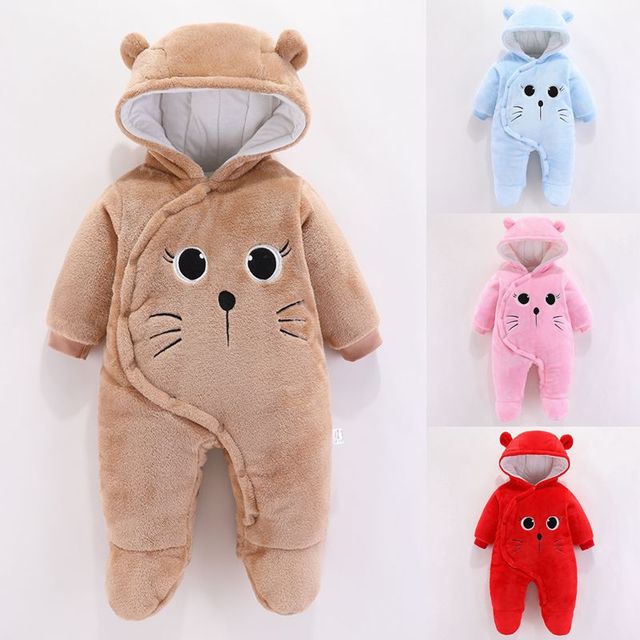 秋冬法兰绒保暖包脚外穿连体衣