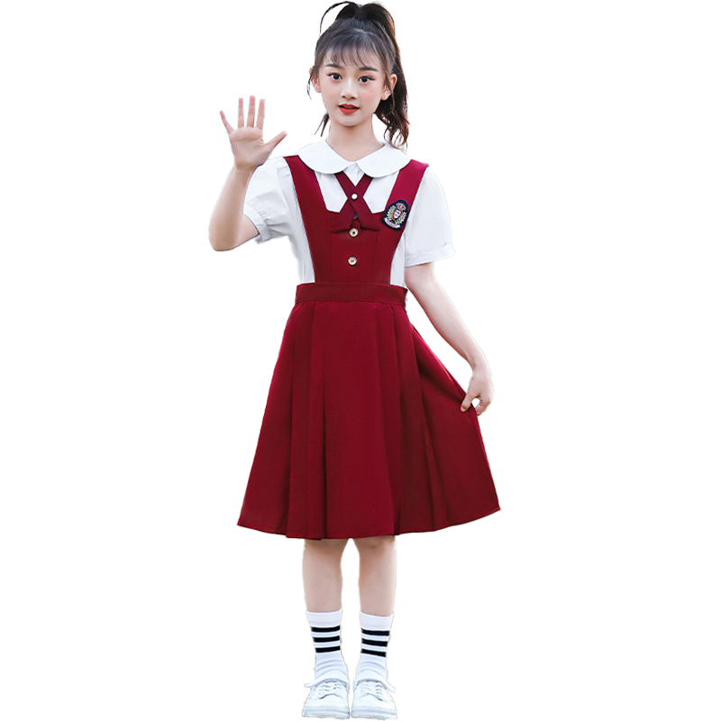 国庆节小学生表演服幼儿园毕业照班服校园风新款儿童合唱团演出服