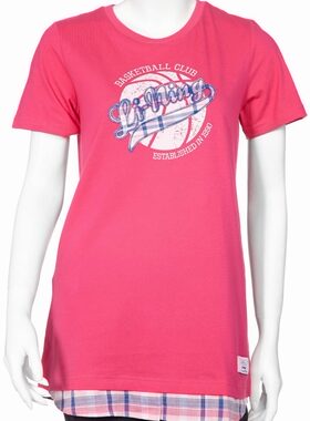 正品李宁 纯棉休闲运动长款短袖T恤 ATSE454