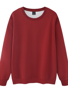 重磅380克面全棉圆领纯色光板卫衣YL001P32