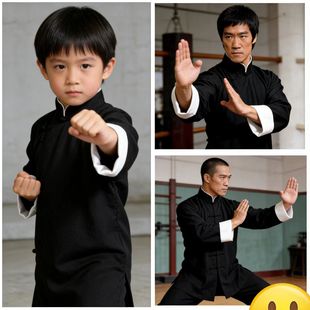 叶问咏春拳同款衣服练功服长衫功夫大褂太极服李小龙唐装武打古装