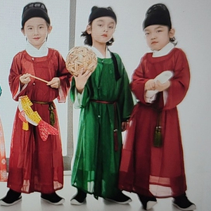 唐朝宋制诗人李白杜甫古装儿童汉服书生圆领袍汉服国学服诗词朗诵