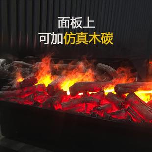 饰仿真火焰电子壁炉加湿器定制 4雾化壁炉嵌入式 家用电视背景墙装