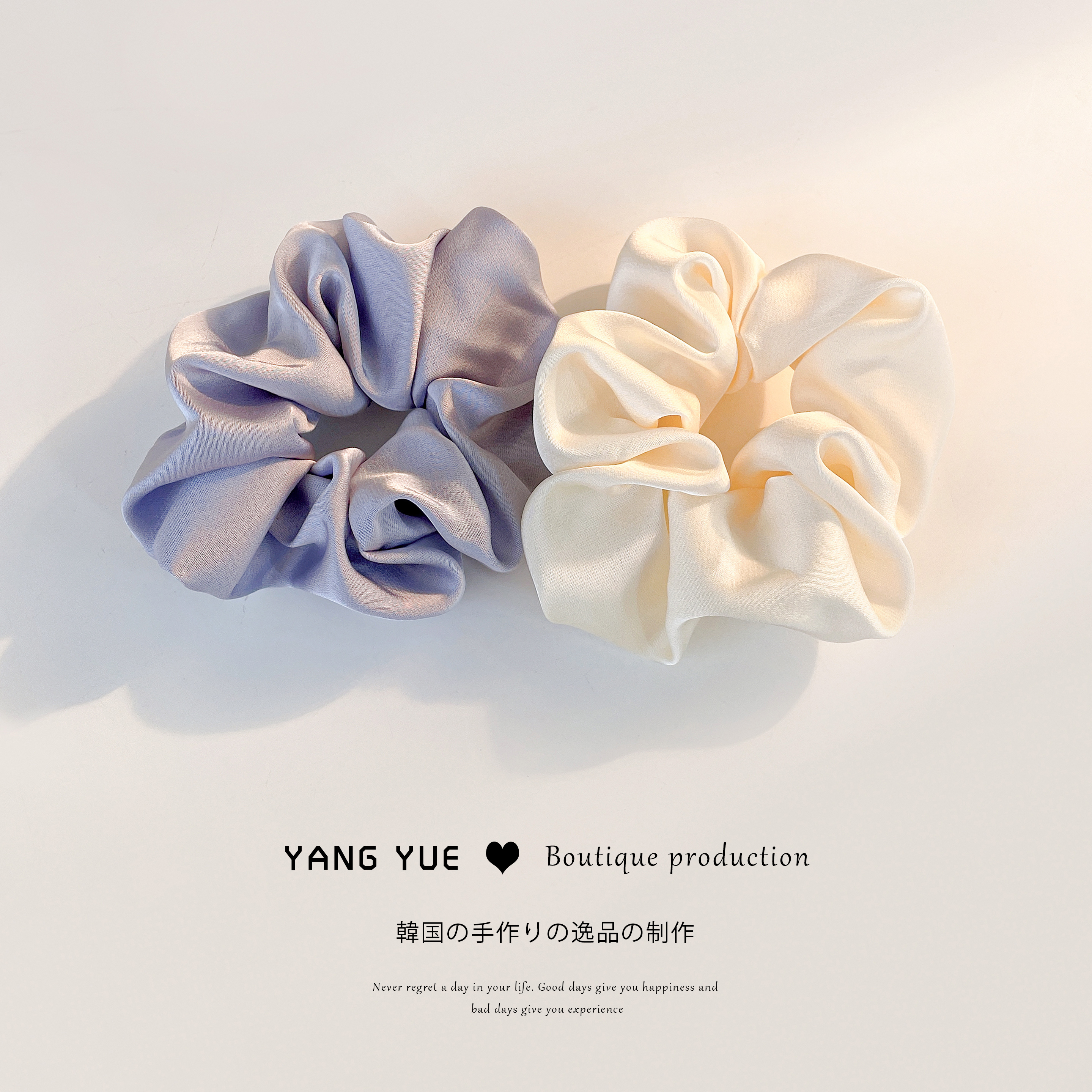 缎面猪大肠发圈ins法式