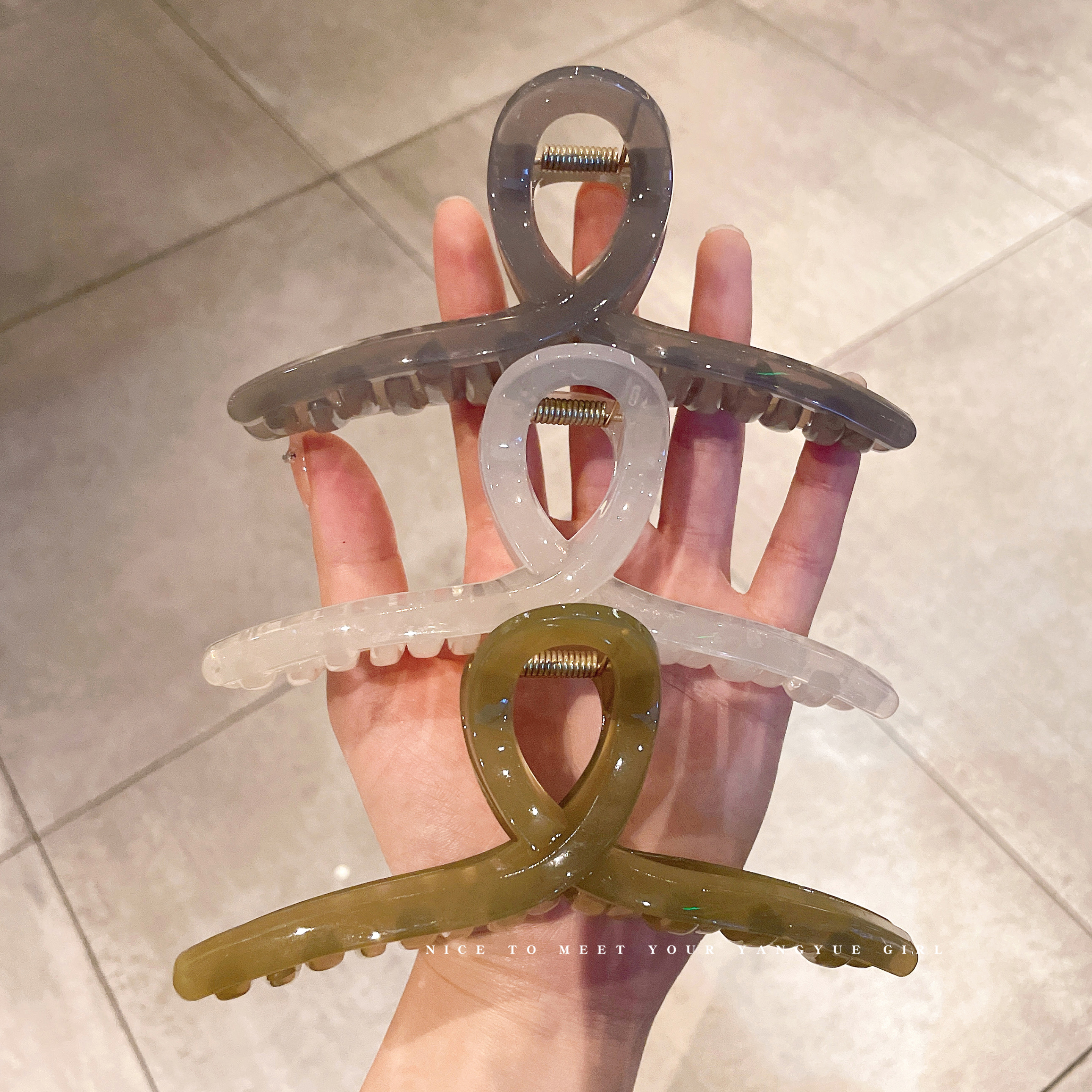 仰岳抓夹超大容量鲨鱼夹