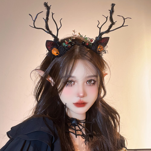 仰岳发箍树枝系列万圣头箍