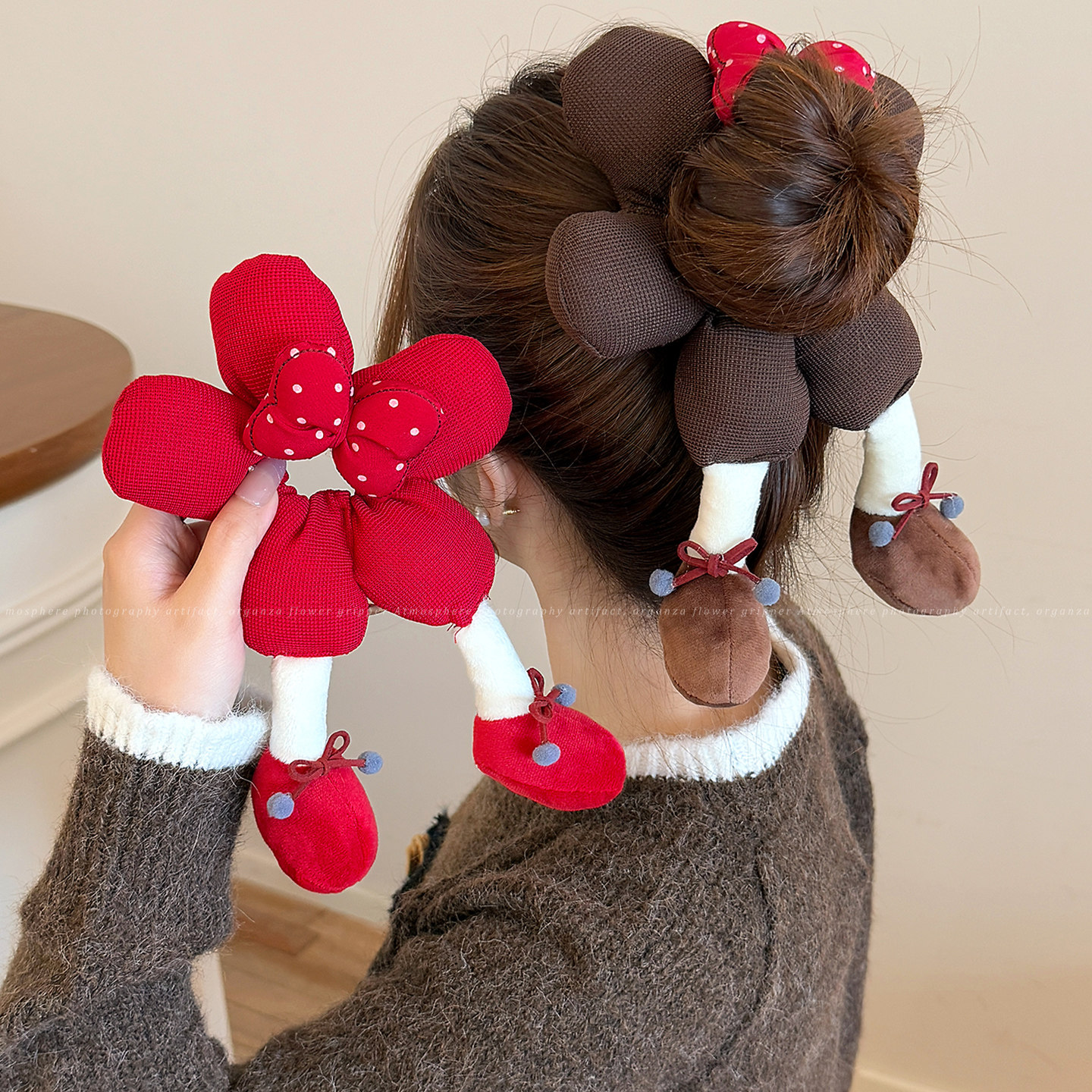 卡通可爱波点蝴蝶结花朵屁屁大肠发圈女甜美丸子头花发绳韩系发饰,饰品/流行首饰/时尚饰品新,发饰,淘宝优惠券,粉丝福利购,淘宝优惠卷