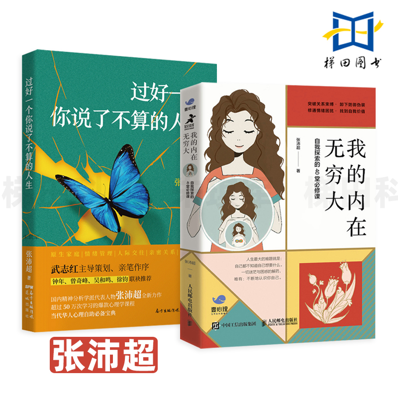 2册 我的内在无穷大-自我探索的40堂必修课+过好一个你说了不算的人生 张沛超 突破关系束缚 卸下防御伪装 情绪困扰 找到自我价值