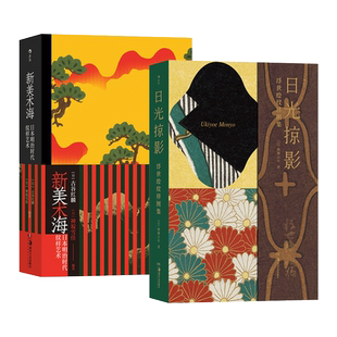 2册 新美术海-日本明治时代纹样艺术+日光掠影-浮世绘纹样图集 歌川广重 鸟居清长 织物纹样 日式美学 平面设计参考 装饰艺术美术