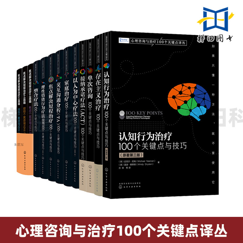心理咨询与治疗100个关键点译丛 家庭治疗+整合疗法+认知行为+焦点解决短程治疗+交互沟通分析+理性情绪行为+以人为中心 心理学