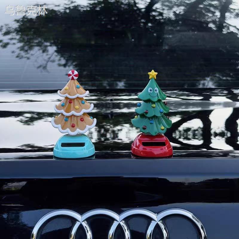 车载圣诞节太阳能自动摇