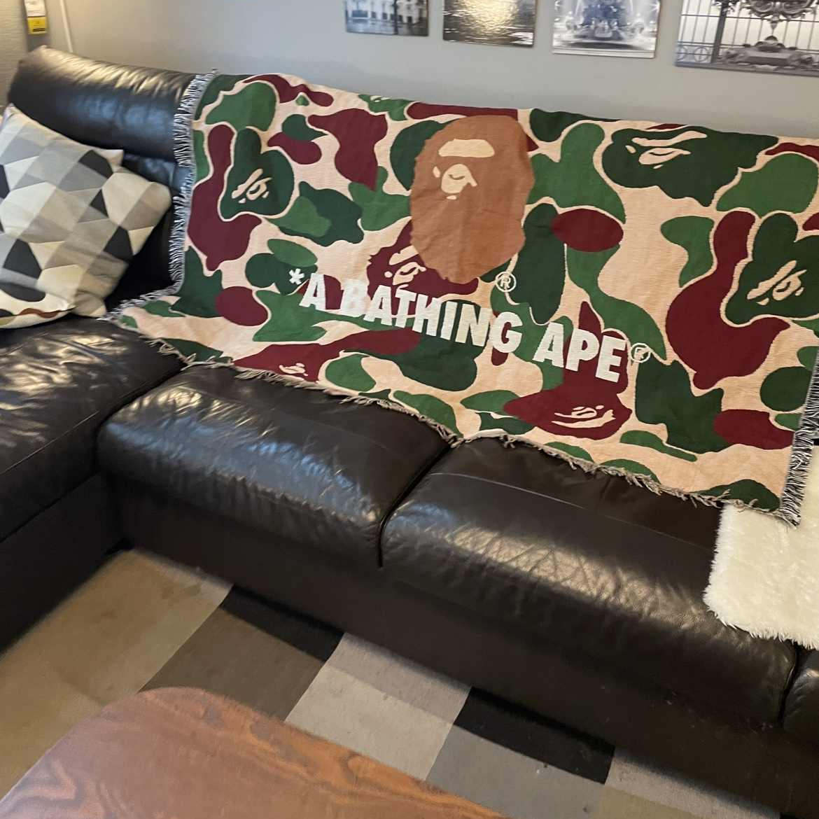 美式复古装饰毯沙发盖毯床毯