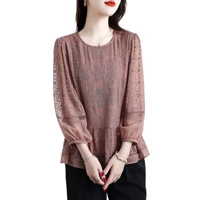 2024桑蚕丝真丝傲冬刺绣洋气洋气