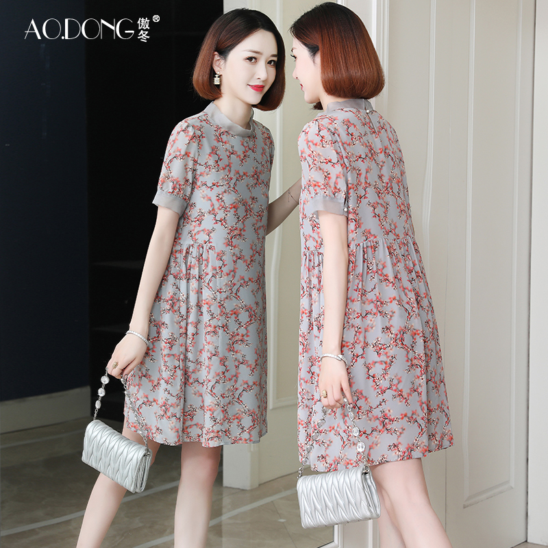 杭州高端正宗小个子风真丝连衣裙