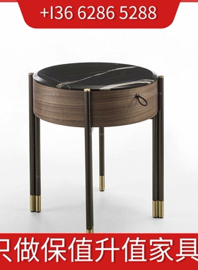 悠云定制/porada bayus黑胡桃多桶柜斗柜床头柜/新别墅大平层家具