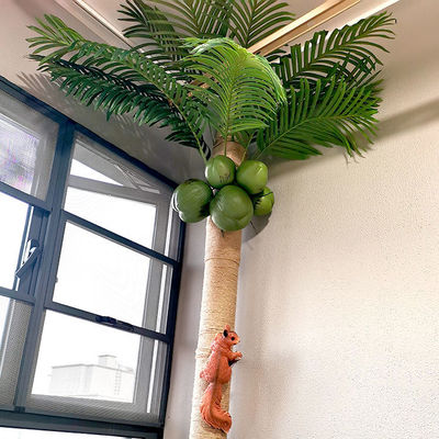 仿真绿植椰子树叶椰果麻绳包柱管道装饰下水道遮丑美化室内人造景