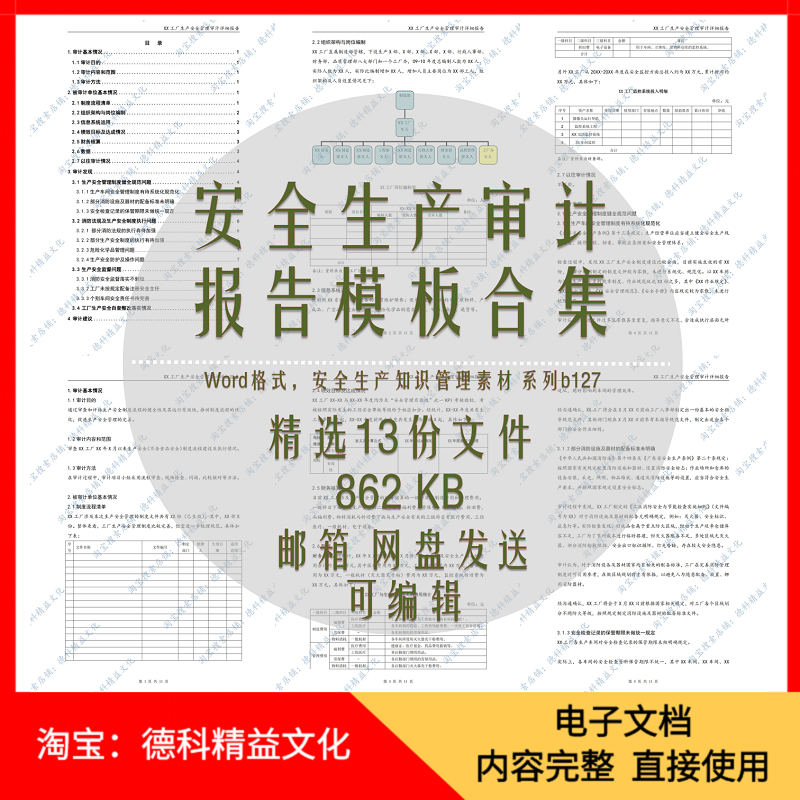 公司d模板 安全审计员职责 自查报告b127