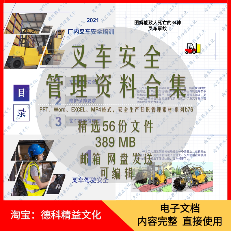 叉车安全管理知识培训课件PPT 叉车管理制度 叉车安全警示视频b76