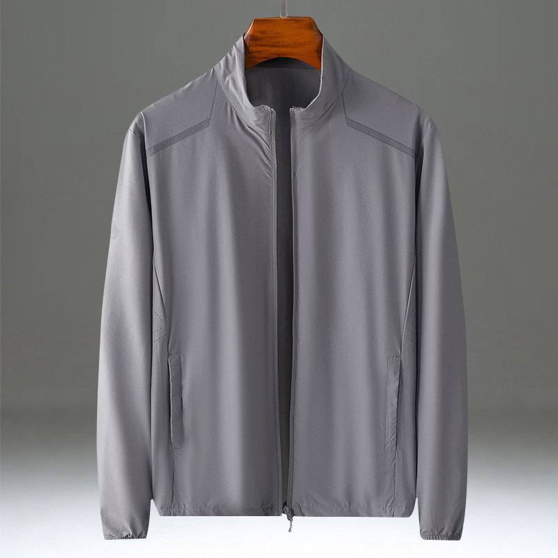 防晒衣男超薄款透气冰丝夏季男士钓鱼防晒服男皮肤风衣男开衫外套