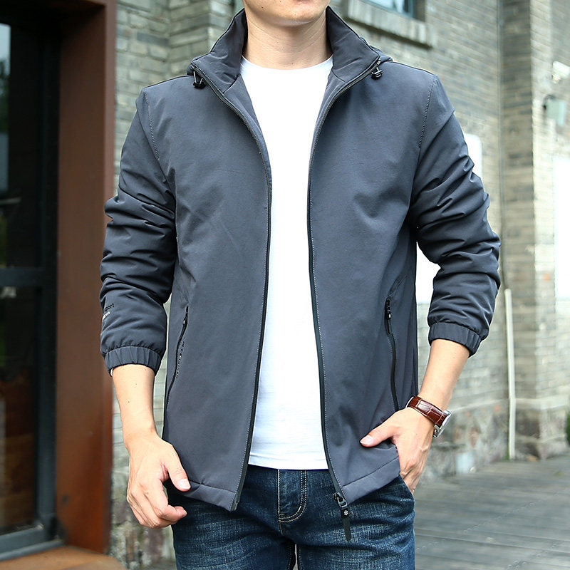 夹克棉服男宽松大码运动休闲加绒保暖防风衣秋冬外套男装冲锋衣潮