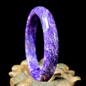 秀吧珠宝天然原矿紫龙晶玉化料玛瑙水晶舒俱来超七绿松绿龙晶手镯