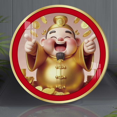 墙洞墙缝遮挡卡通圆形遮丑墙贴