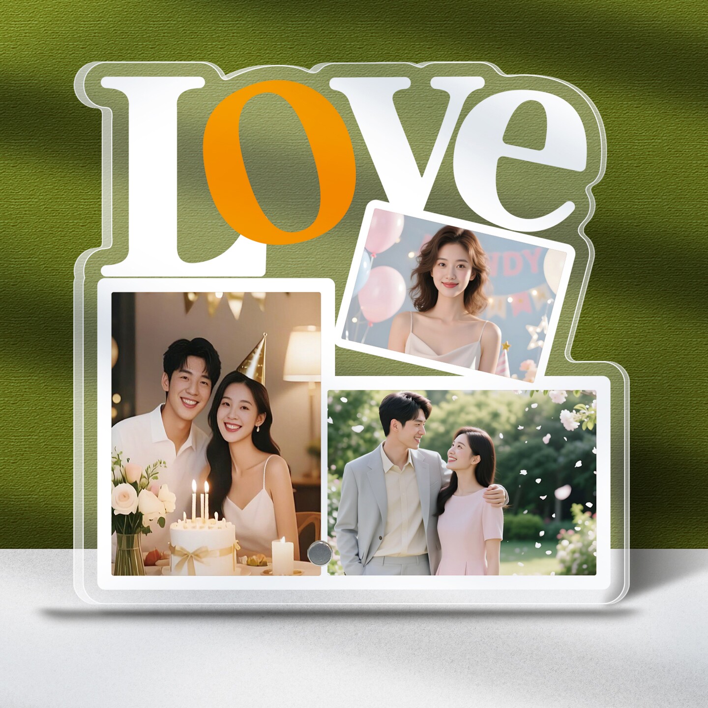 亚克力相框love字母造型创意个性定制照片框摆台桌面摆件装饰画框