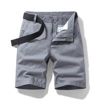 Summer new capri men's shorts, loose straight-leg casual sportswear, all-cotton multi-pocket workwear mid-length pants, breeches thumbnail 5