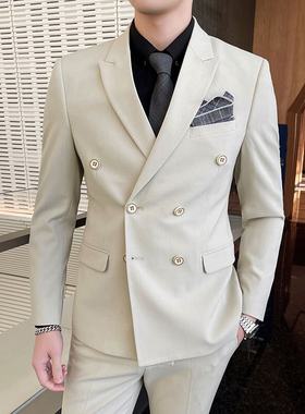 男士西服套装商务韩版结婚礼服潮