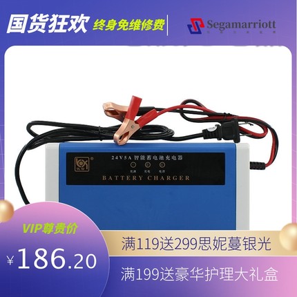 24V5A电瓶充电器游乐场碰碰车电动车蓄电池组儿童车轮椅车充电器