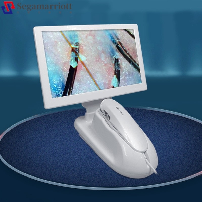 头皮毛囊检测仪头发皮肤脸部分析测试仪器高清理发店带屏幕一体机