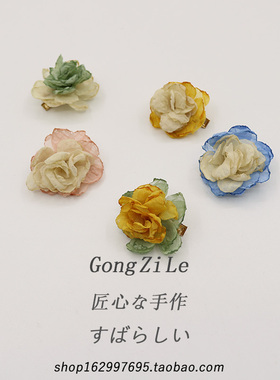 氛围感栀子花边夹网红ins烧焦花瓣发夹前额碎发刘海夹韩侧边发卡