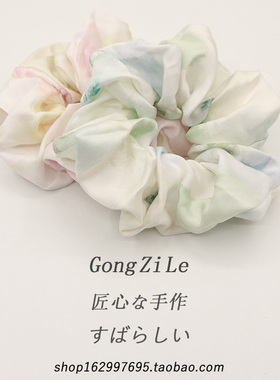网红2025年春夏新款渲染色大肠圈大号高级感小清新肥肠发圈头绳女