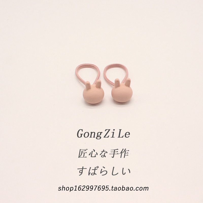 ins扎小啾啾清新可爱兔子发圈