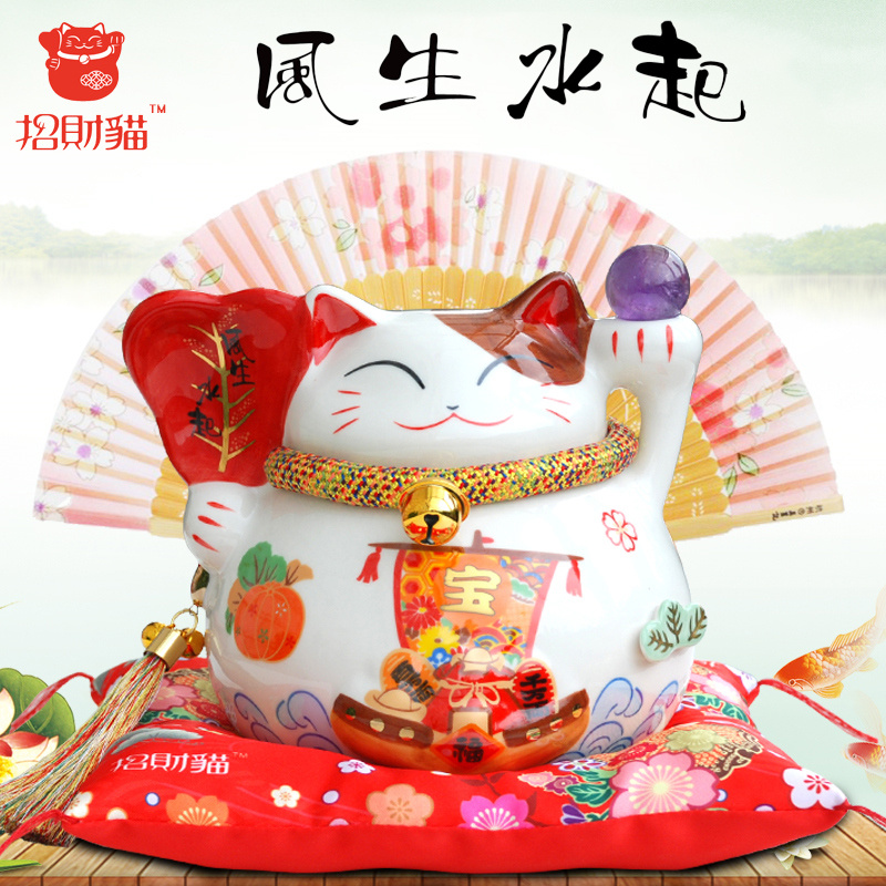 luckycat酒柜家居装饰品招财猫摆件开业吧台存钱罐储蓄罐男礼品-封面