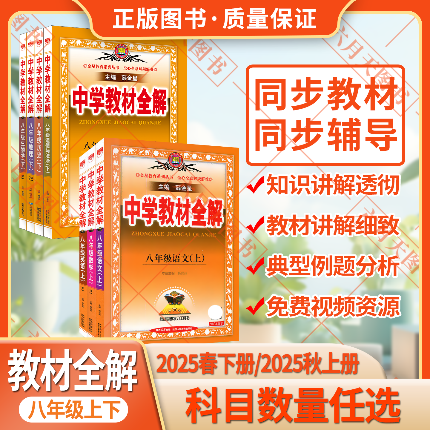 2025春任选中学教材全解薛金星
