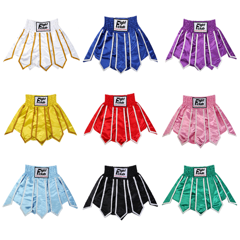 拳击裤飘带款泰拳短裤比赛训练
