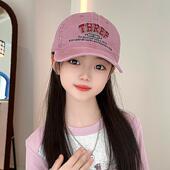女童棒球帽韩版 2025新款 儿童帽子春秋季 复古男童女孩百搭鸭舌帽潮