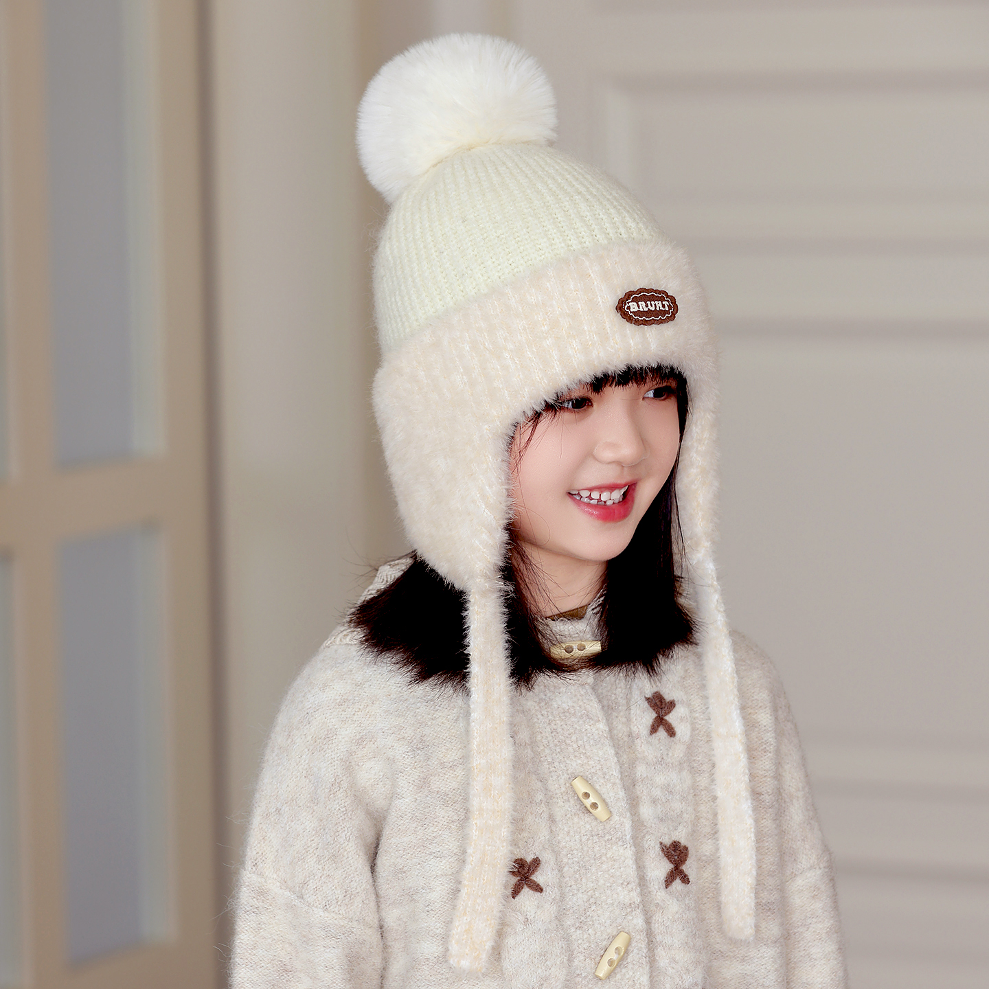 儿童帽子冬季女童护耳帽