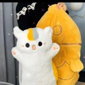 鲷鱼烧抱枕毛绒玩具公仔猫咪变身玩偶娃娃创意生日礼物女