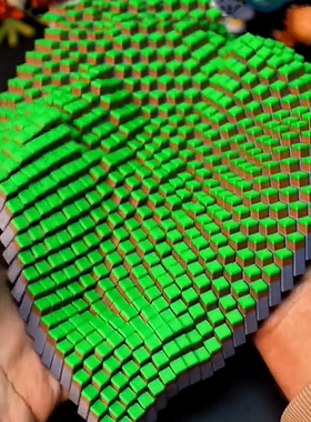 3d打印我的世界草地方块草坪创意解压玩具舒适周边土地草皮模型
