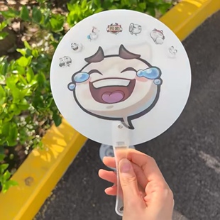 可爱卡通动漫扇子夏天专用便携小扇子团扇卡通光栅扇子夏日手持扇