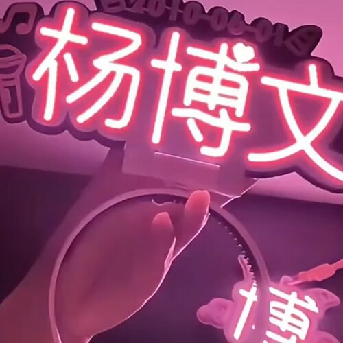 杨博文演唱会专用粉色应援棒周边
