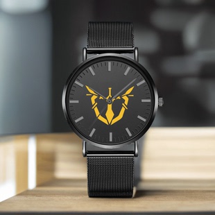 崩坏3八重樱御神装 石英表简约超薄手表钢带防水机械表 卡莲二次元