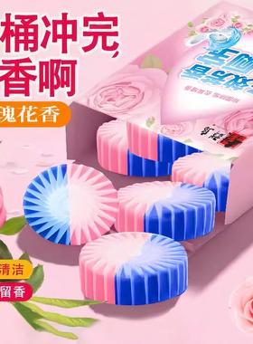 双色蓝泡泡洁厕灵马桶清洁去异味除垢强力清香型宝蓝泡泡除臭神器