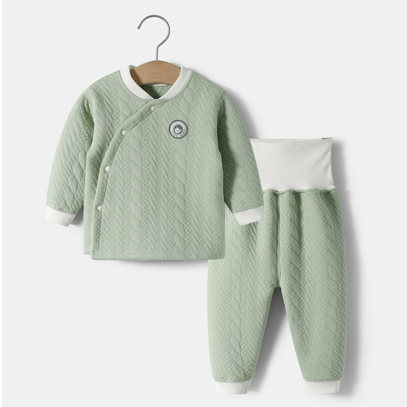 三层分体婴儿防着凉衣服保暖套装