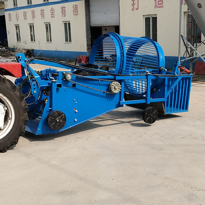 家用收玉米秸秆根茎废旧残膜回收机拖拉机带液压地膜收集捡拾神器