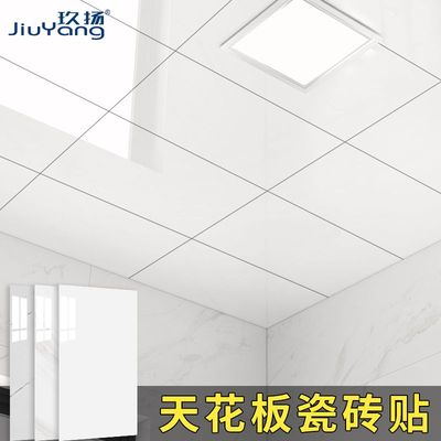 ?天花板贴纸自粘屋顶吊顶自装墙纸防水防潮浴室顶装饰遮丑顶棚