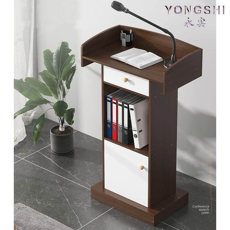 演讲台老师教师教室木质迷你教堂讲台主席台户外站岗迎宾台接待台